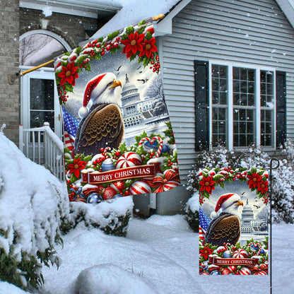 Patriotic Eagle Christmas American Flag TQN2001F