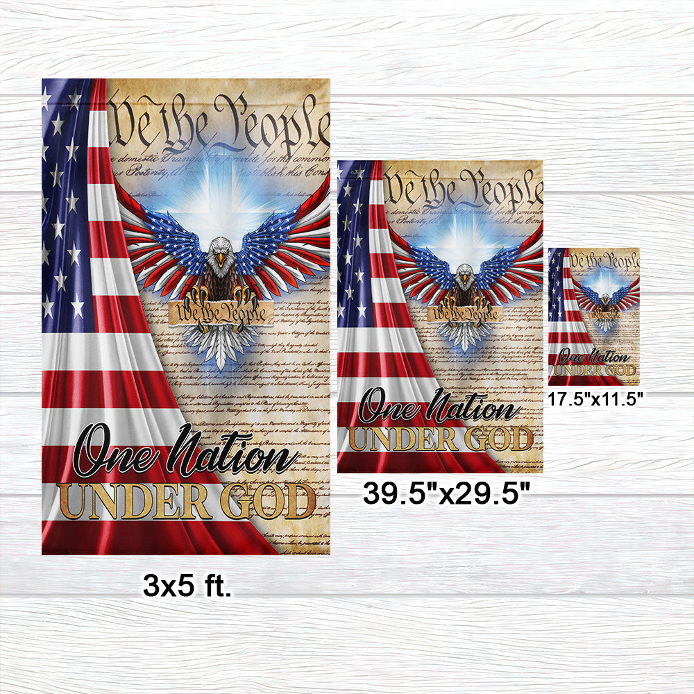 One Nation Under God Patriot Eagle Flag MLN1351F