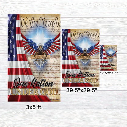 One Nation Under God Patriot Eagle Flag MLN1351F