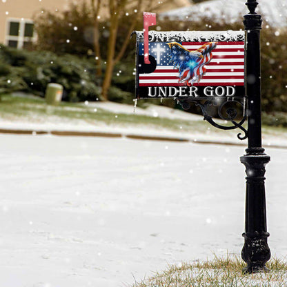 One Nation Under God American Eagle Patriotic Mailbox Cover