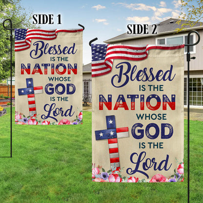 Flagwix American Flag - Blessed Is The Nation Whose  God Is The Lord Patriotic American Flag MLN1376F
