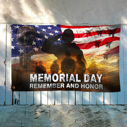 US Veteran American Memorial Day Grommet Flag TPT751GF