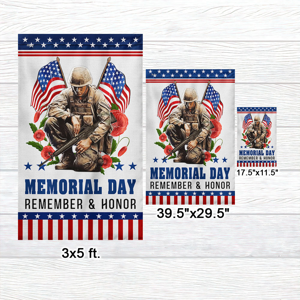 Memorial Day Veteran Remember And Honor Flag NTT05TTH