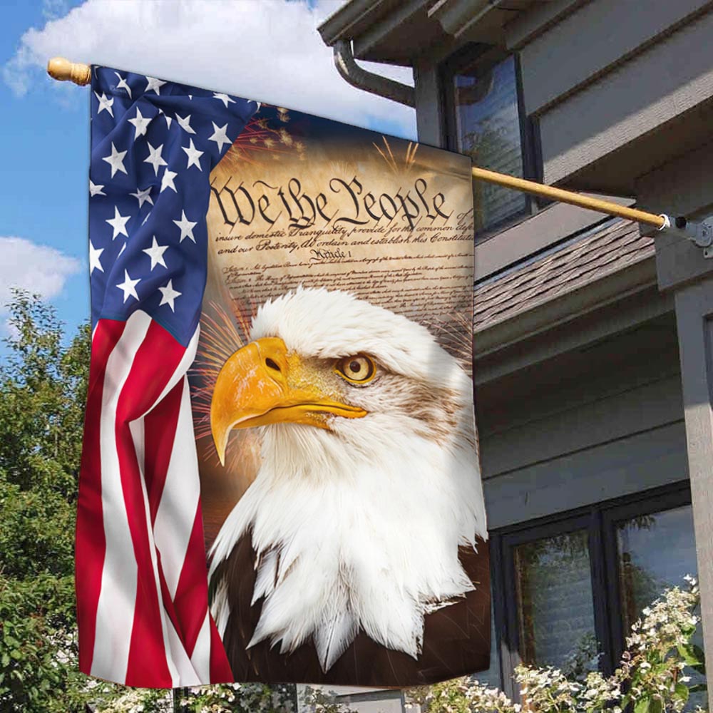 Flagwix American Flag - We The People 4th of july Flag – Patriotic Eagle American Flag