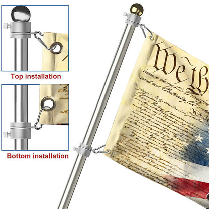 Flagwix American Flag - We The People Patriotic Eagle Grommet Flag – Independence Day Decor