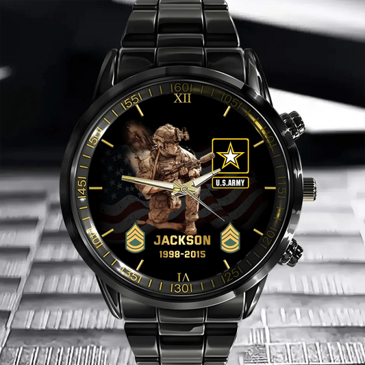 Personalized Military Art Watch-The Perfect Gift For Veterans