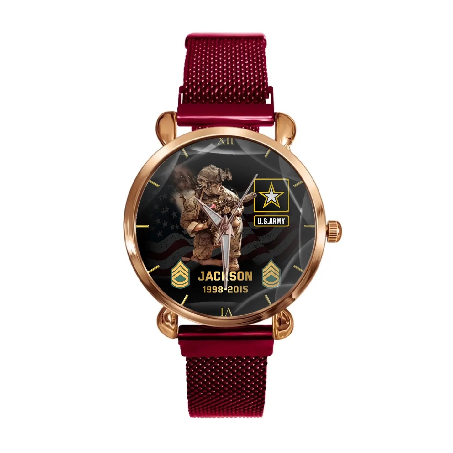 Personalized Military Art Watch-The Perfect Gift For Veterans