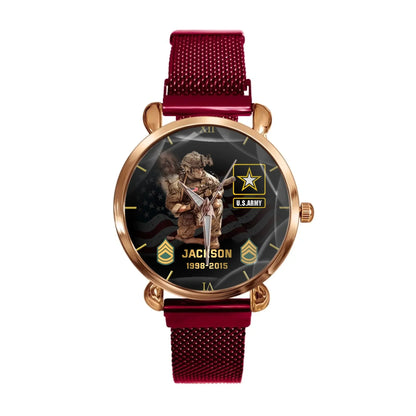 Personalized Military Art Watch-The Perfect Gift For Veterans