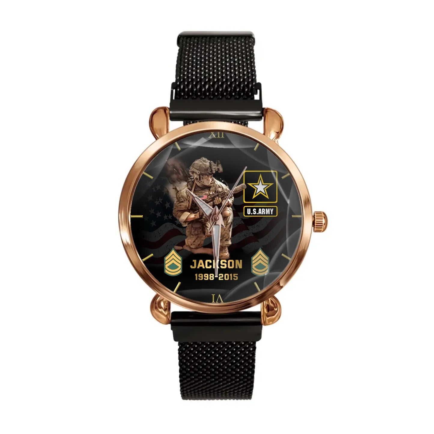 Personalized Military Art Watch-The Perfect Gift For Veterans