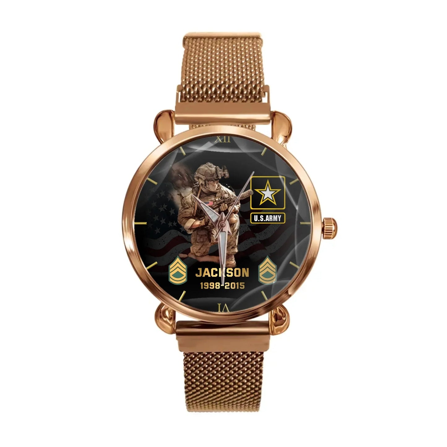 Personalized Military Art Watch-The Perfect Gift For Veterans