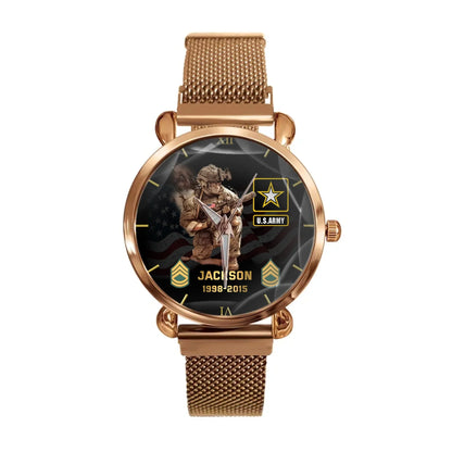 Personalized Military Art Watch-The Perfect Gift For Veterans