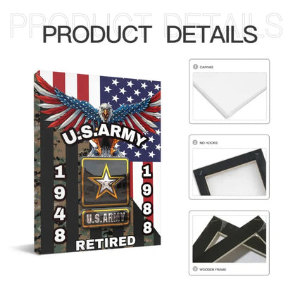 Personalized Veterans Canvas Painting - Gifts for Veterans