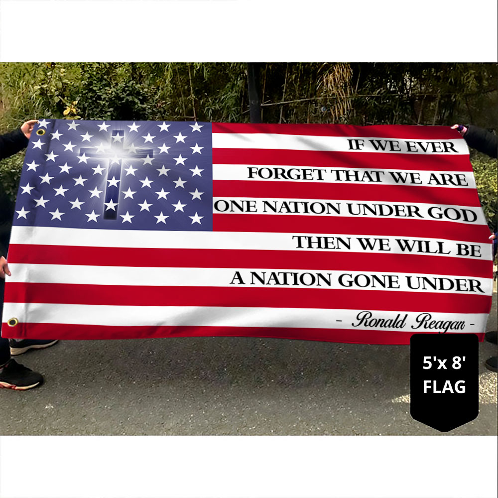 One Nation Under God Grommet Flag TQN41GF