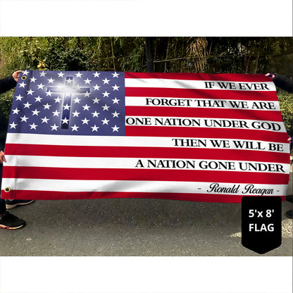 One Nation Under God Grommet Flag TQN41GF