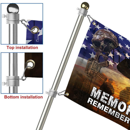 US Veteran American Memorial Day Grommet Flag TPT751GF