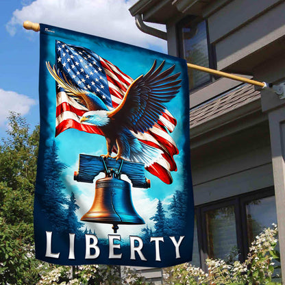 Flagwix American Flag - American Eagle Liberty Bell Flag for 4th of july Decoration