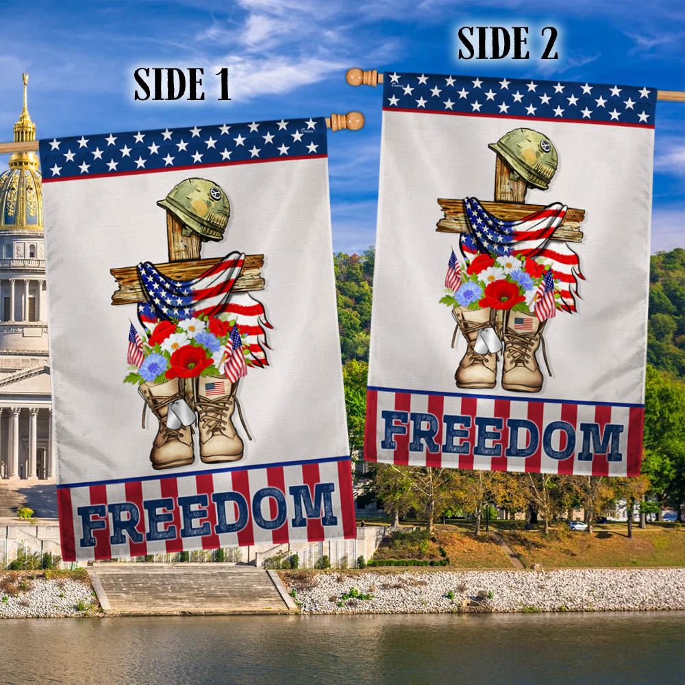 Flagwix American Flag - Independence Day Thank You Veteran Freedom Flag MLN1400F