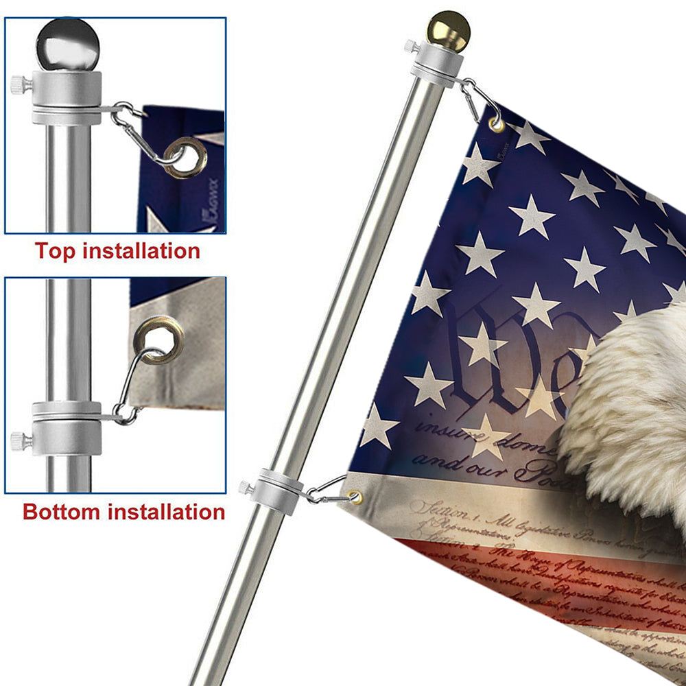 Patriot Flag We The People American Eagle Grommet Flag TRV1657GF