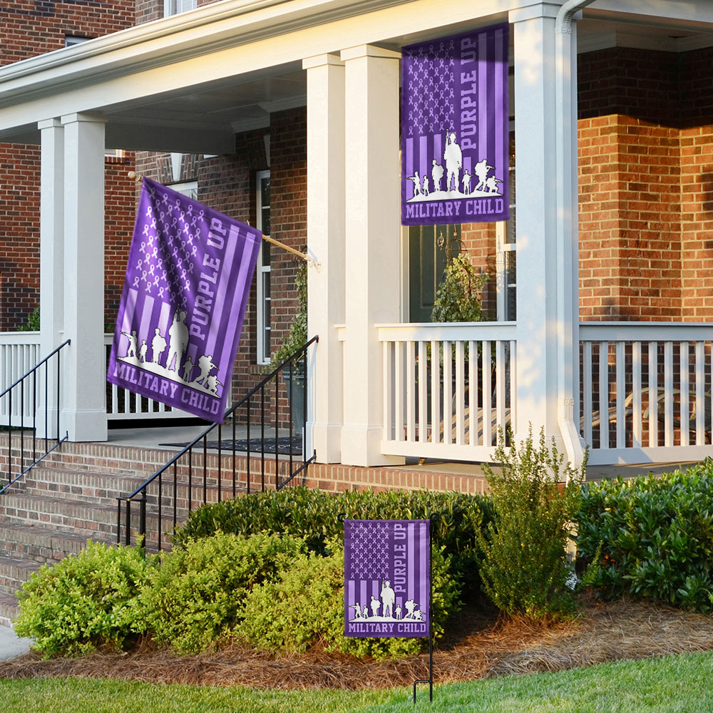 Purple Up Military Child Flag TQN1128F