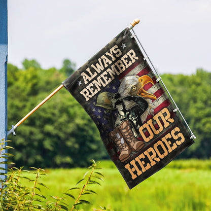 Veterans Flag Always Remember Our Heroes TQN993F
