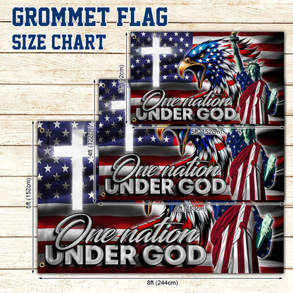 One Nation Under God Eagle Grommet Flag TQN2699GF