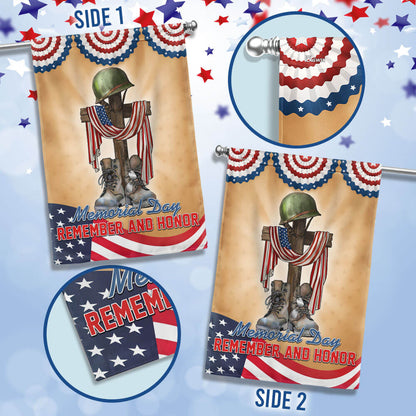 FLAGWIX Memorial Day Remember and Honor Veteran Flag MLN2736F
