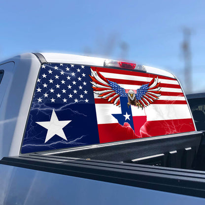 Texas American Eagle Rear Window Decal THB3471CD