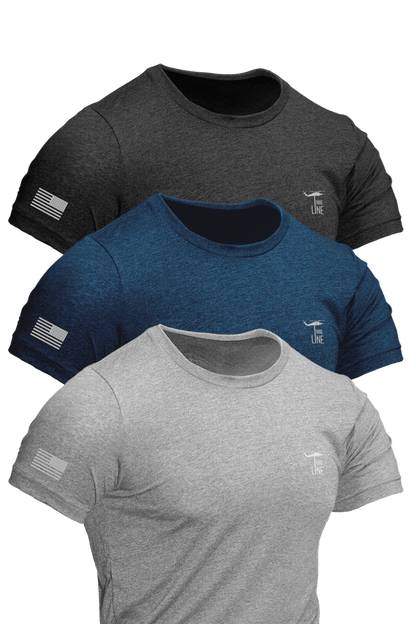 Reflective Dropline Logo - Athletic T-Shirt 3-Pack