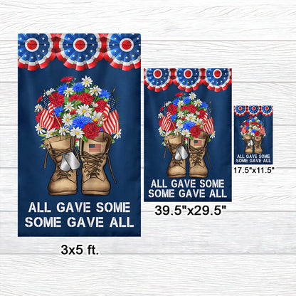 Flagwix American Flag - Memorial Day Military Boots Veteran All Gave Some Some Gave All Flag MLN2950F