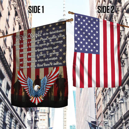 Flagwix American Flag - American Patriotic Eagle, We The People of the United States Flag TPT880F