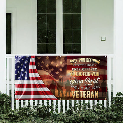 Memorial Day Owe To God And The American Veteran Fence Banner MLN2651FB