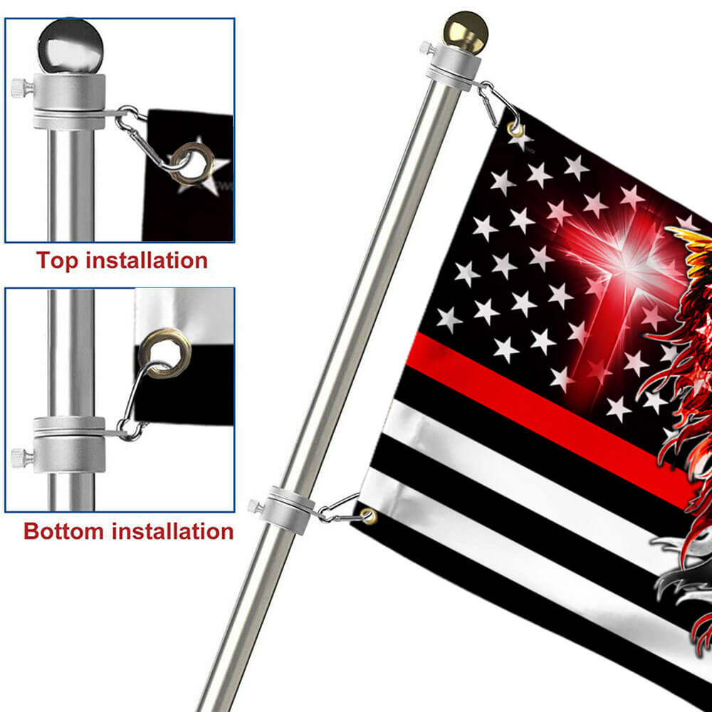 Firefighter Flag The Thin Red Line American Eagle Flag THB3482GFv2