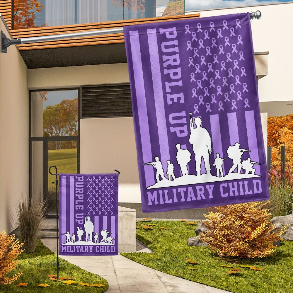 Purple Up Military Child Flag TQN1128F