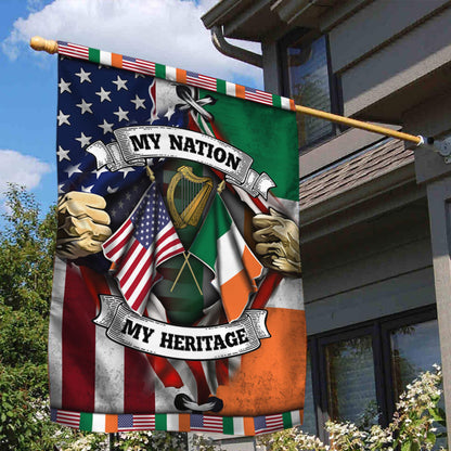 Celtic Cross Flag Irish By Blood American By Birth Patriot By Choice DDH3129F