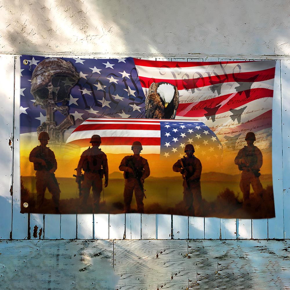 U.S. Veterans. Memorial Day, All Gave Some, Some Gave All American Flag THH3855GFv2