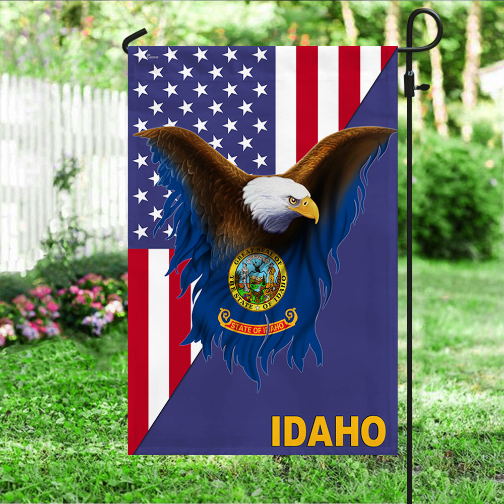 Idaho Flag American Eagle Idaho Flag TRL1748Fv3