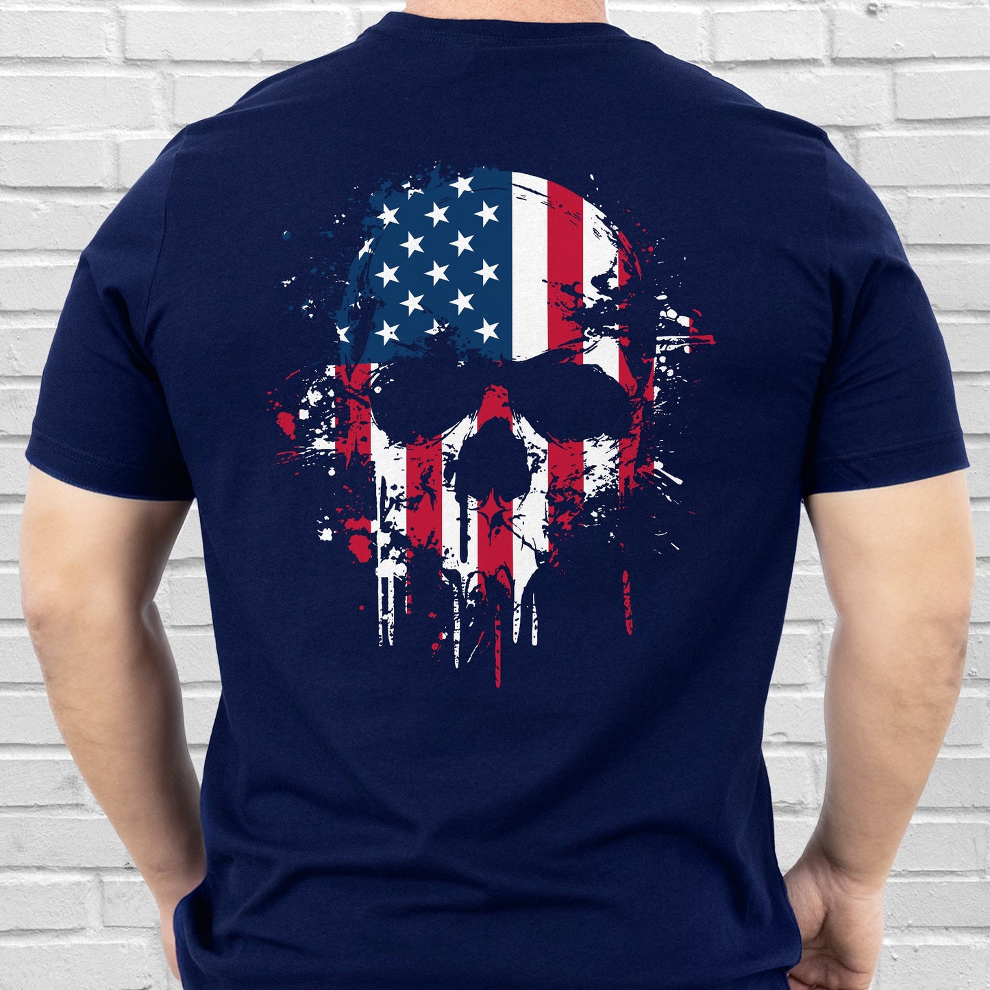 Happy 4th Of july, Patriotic American Skull, This We'll Defend U.S. Veteran T-Shirt TPT1893TS
