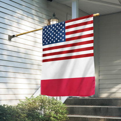 USA and Poland Garden Flag LHB131TTH