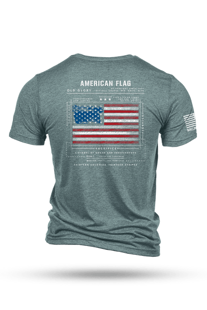 American Flag Schematic - T-Shirt