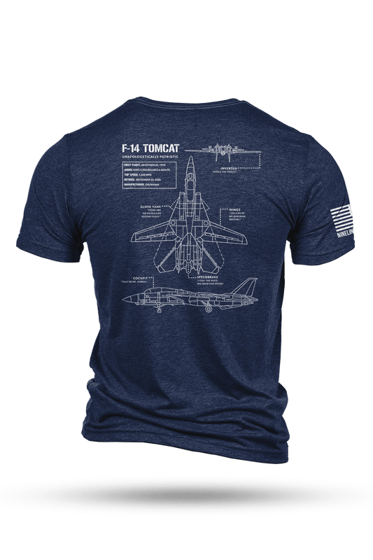 F-14 Tomcat Schematic - T-Shirt