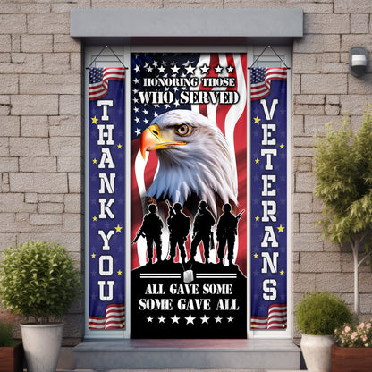 Thank You Veterans, Honoring Those Who Served, Veterans Day, American Eagle Door Cover &amp; Banners TPT1266CB