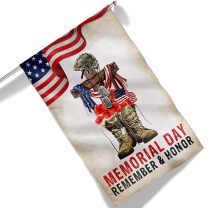 Memorial Day Remember And Honor, US Veteran Flag TPT799F