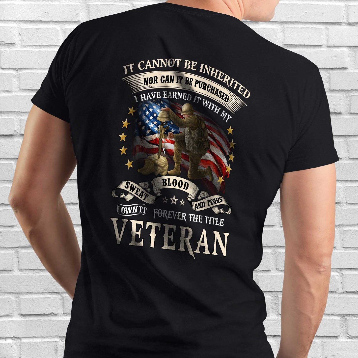 Veteran Blood Sweat Tears Forever The Title Veteran T-Shirt MLN3078TS