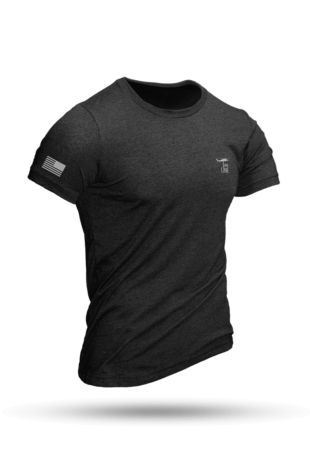 Reflective Dropline Logo with Flag - Athletic T-Shirt