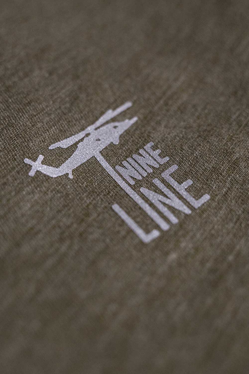 Reflective Dropline Logo with Flag - Athletic T-Shirt