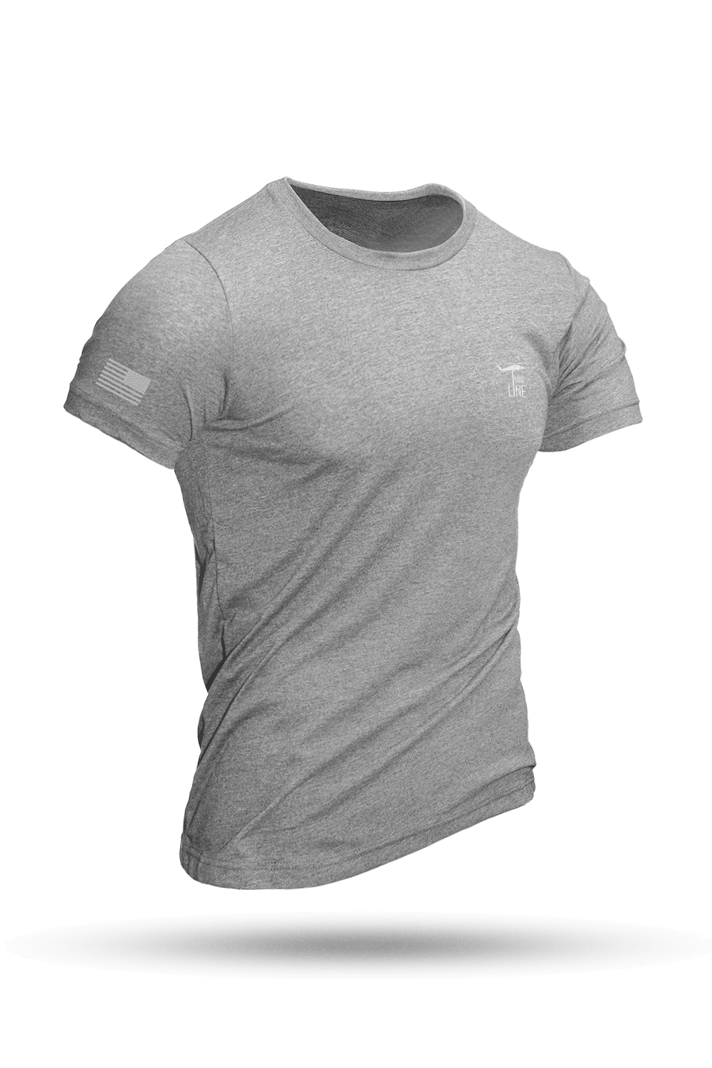 Reflective Dropline Logo with Flag - Athletic T-Shirt