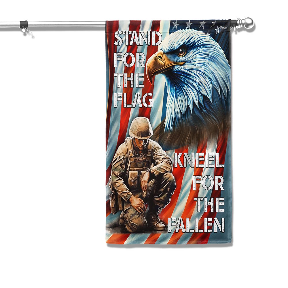 Memorial Day FLAGWIX American Veterans Eagle Stand For The Flag Kneel For The Fallen Flag MLN2768F