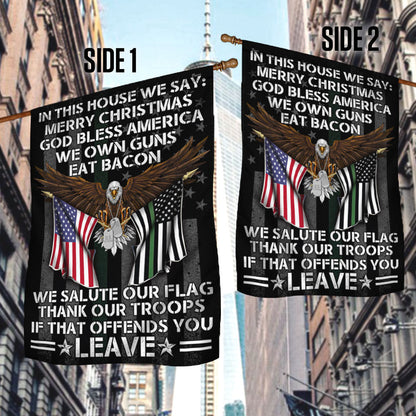 Patriotic Flag In This House We Salute Our Flag DDH2932F