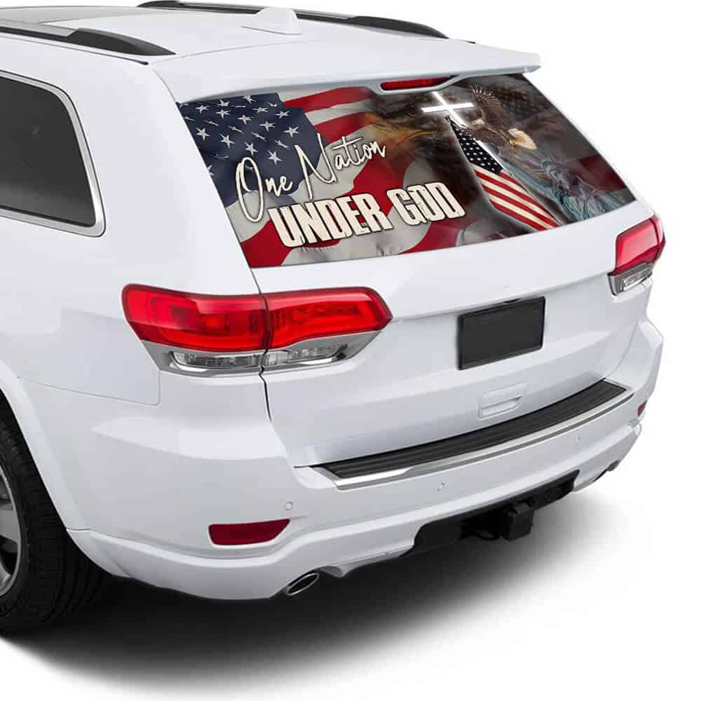 One Nation Under God Rear Window Decal PN262CD