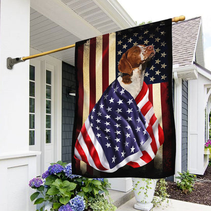 Brittany Spaniel American Patriot Flag BNL40Fv63